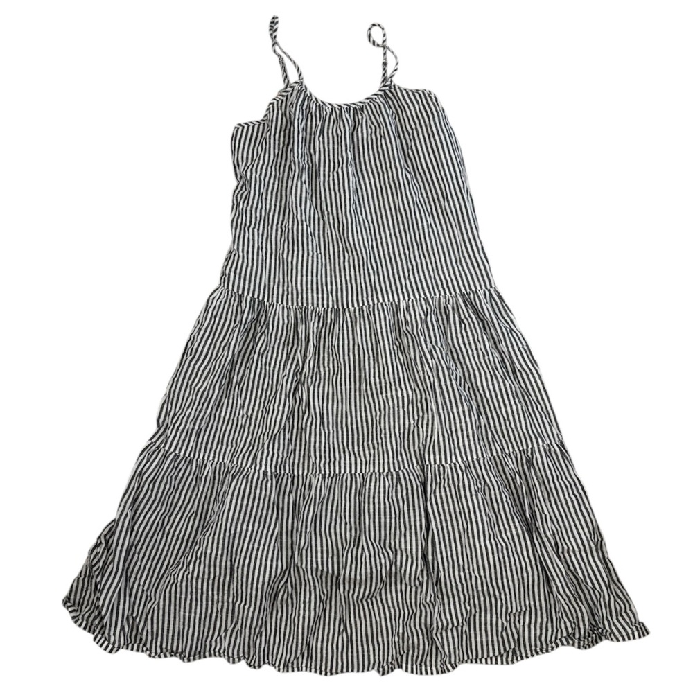 Raviya striped tiered flowy midi dress